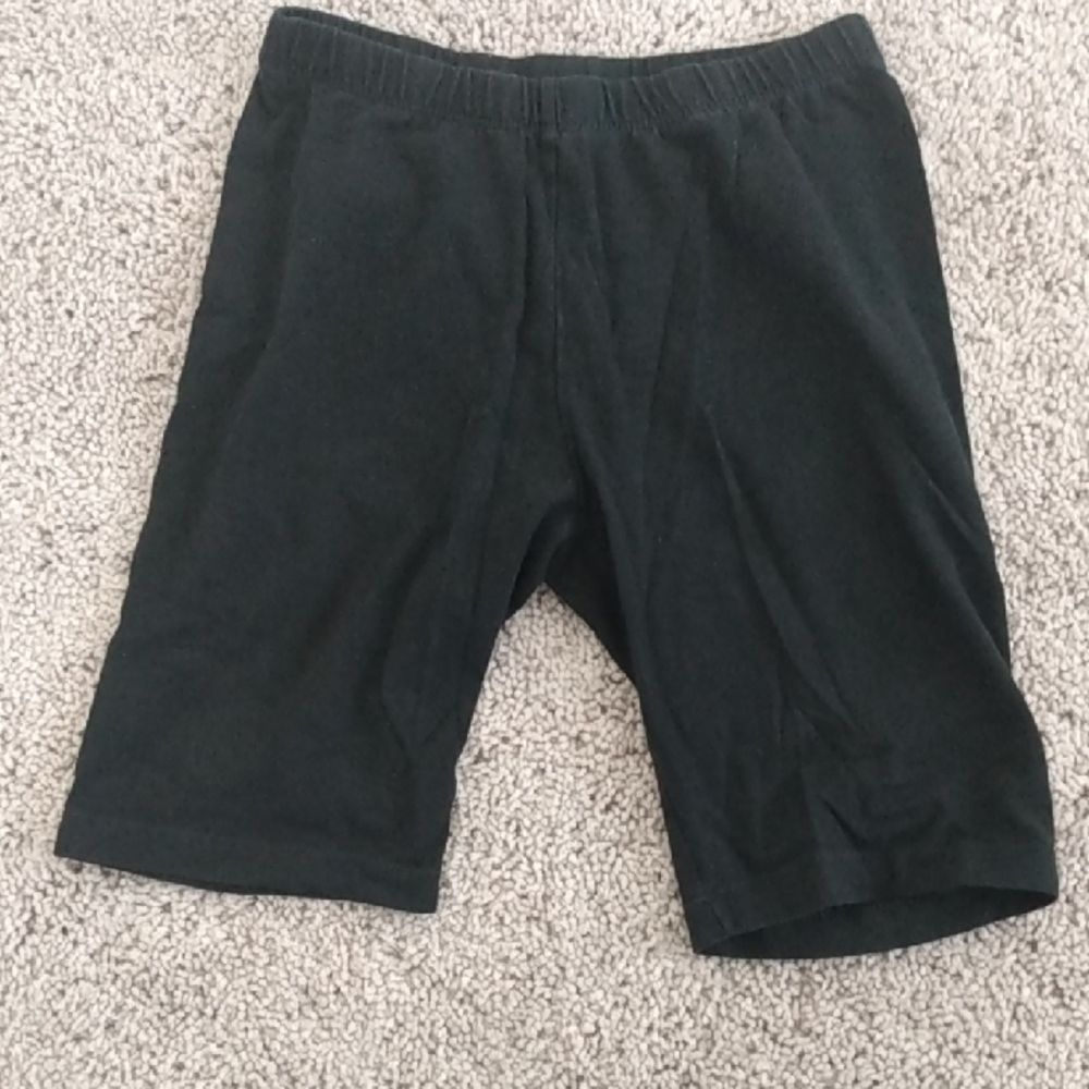 Basic Black Mid-Length Knit Shorts